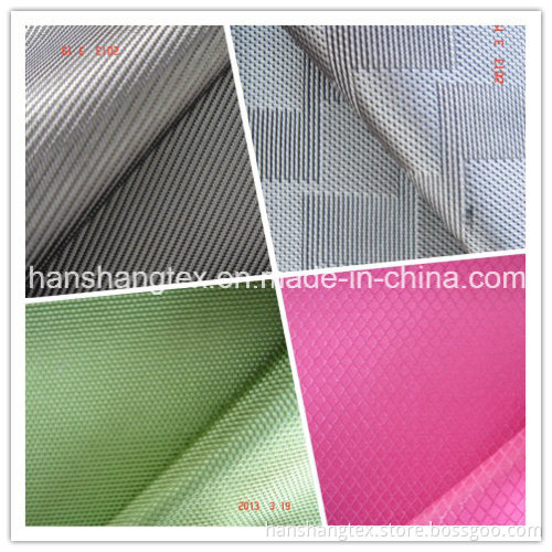 150d Poly Oxford Fabric Jacquard Fabric Garment Fabric Men Clothes Fabric Shell Fabric with Coating (HS-N003)